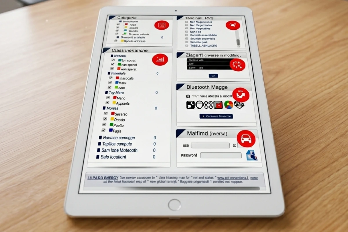 Foto modificata di un LiPad energy app mobile mapping